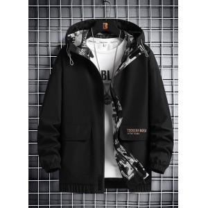 Men&#039;s outerwear Spring and Autumn Fashion Spring Wear Versatile Casual Plus Size Fat Top Men&#039;s Clothing Work Jacket