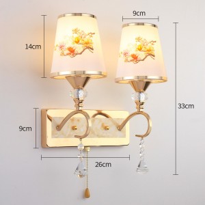 golden wall lamp living room creative simple modern bedroom staircase aisle single double head wall lamp indoor hotel bedside lamp