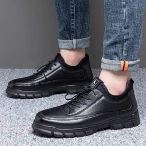 Leather shoes Men&#039;s shoes Genuine leather 2023 new business dress leather shoes Spring breathable Korean fashion casual British fashion shoes