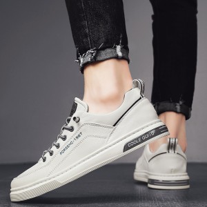 Spring Men&#039;s Shoes 2023 New Casual Leather Shoes Men&#039;s Small White Board Shoes Breathable Versatile White Shoes Spring and Autumn Sports Fashion Shoes