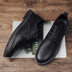Spring Men&#039;s Shoes 2023 New Black Business Dress Leather Shoes British Style Work Sports Leisure Summer Premium