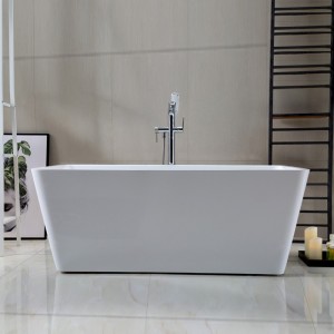 Acrylic bathtub Small unit bathtub Household adult independent seamless homestay bathtub