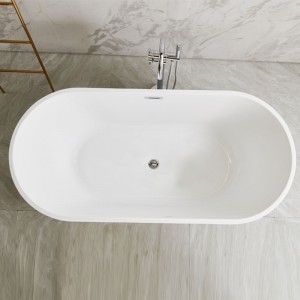 Thin edged acrylic bathtub for household use, adult leisure small unit bathtub, independent bathtub
