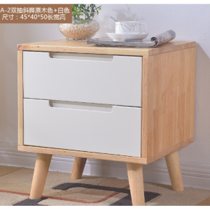 Full solid wood bedside table without installation, solid wood small bedside table