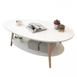 Small size living room table, home sofa, bedroom, creative double decker coffee table