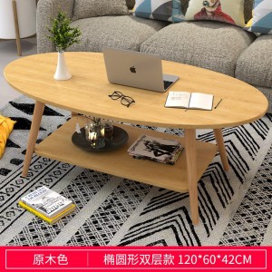 Small size living room table, home sofa, bedroom, creative double decker coffee table