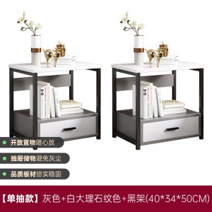 Прикроватная тумбочка в спальне Хранение простого железного искусства Минималистичный креативный отель легкий роскошный японский стиль Мобильная сканд