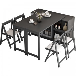 Small unit dining table, dining edge cabinet, multifunctional, expandable and foldable for dining
