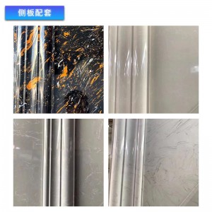 Artificial marble stone line elevator door cover with full body pattern artificial stone strip