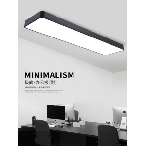 Simple and modern LED ceiling lamp long strip lamp rectangular office light studio office building studio conference room training room classroom gym internet cafe car beauty shop light