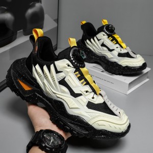 Men&#039;s Shoes 2023 New Summer Men&#039;s Sports Leisure Spring and Autumn Tide Brand Popular Online Style Heightened Black Daddy Tide Shoes