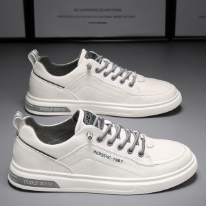 Spring Men&#039;s Shoes 2023 New Casual Leather Shoes Men&#039;s Small White Board Shoes Breathable Versatile White Shoes Spring and Autumn Sports Fashion Shoes