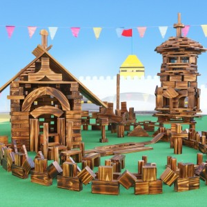 유치원 옥외 대형 블록 카바이드 숯불구이 블록 나무 큰 블록 장난감 건설 구역 퍼즐 블록